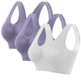 thumbnail image 1 of Xihbxyly Sujetador Deportivo Sin Costuras, Sujetador de Yoga Sin Aros con Almohadillas Extraíbles, Tejido Ligero y Transpirable, Cuello Redondo Sexy, Uso Diario, Estilo Informal de Verano, Se Recomie, 1 of 5