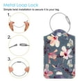 thumbnail image 5 of 2PCS Luggage Tags, Privacy Cover ID Label with Stainless Steel Loop and Address Card for Travel Cruise Bag Suitcase, Blooming Hibiscus, 5 of 7