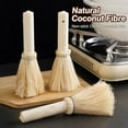 thumbnail image 4 of Wooden Handle Pot Brush with Natural Coconut Fiber Bristles | Non-Stick Cookware Safe | Gentle Cleaning for Pans & Dishes | 8.2 Inch Kitchen Scrub Brush, 4 of 7