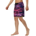 thumbnail image 4 of INSPIRE CHIC Men's Shorts Drawstring Waist Swim Shorts Printed Summer Shorts 34 Purple, 4 of 7