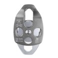 thumbnail image 1 of Polea oscilante lateral de escalada 32KN Cuerda de rodamiento de bolas Bucle coaxial doble Accesorios de seguridad de rescate Suministros seguros profesionales Gris Inevent OD002820-05, 1 of 7