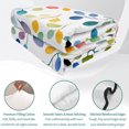 thumbnail image 4 of Twin Quilt Set 68''x86'', Colorful Leaves Lightweight Summer Bedspread Coverlet Set with 2 Pillow Shams, Modern Boho Painting Plant Branch Breathable All Season Quilt Bedding for Dorm/Bedroom, 4 of 9