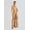 Leopard print, variant on European and American women's sexy backless strapless long dress with elegant painted print formal gown