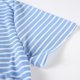 thumbnail image 5 of Camisetas de maternidad de manga corta y larga con cuello en V, camisetas cómodas para embarazadas para mujer, talla XL, rayas azules y blancas, 5 of 5