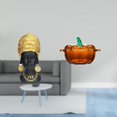 thumbnail image 2 of Elegante Figura De Mujer Africana De Resina Con Tapa De Cristal En Forma De Calabaza Para Dulces, Decoración Creativa Para El Hogar, Centro De Mesa Para La Entrada, Estante De Regalo., 2 of 8