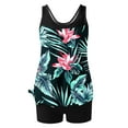 thumbnail image 6 of FDGIU ‌2025 Trendy Women's Floral Tankini Swimwear Set, Modest Athletic Bathing Suit with Shorts, Tummy Control Two Piece Swimsuits for Beach & Pool;High Waisted Swimsuit, 6 of 6
