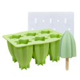 thumbnail image 1 of Molde de helado de silicona Carambola, molde de hielo para paletas de silicona Carambola de 6 cavidades, molde para paletas de hielo DIY, rendimiento finamente afinado, 1 of 8