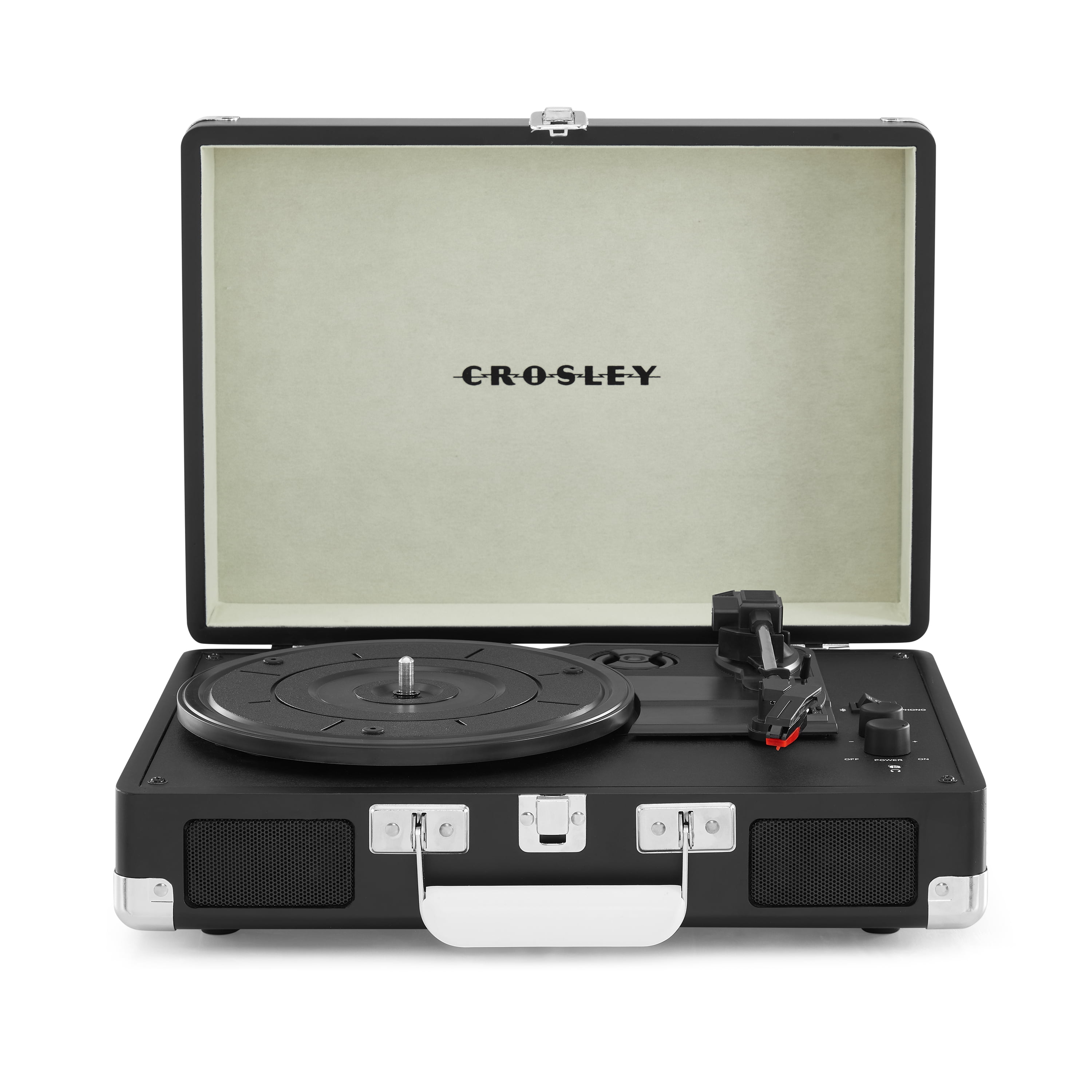Crosley CR8005D-TW Cruiser Deluxe Portable 3-Speed Turntable with Bluetooth Twee 