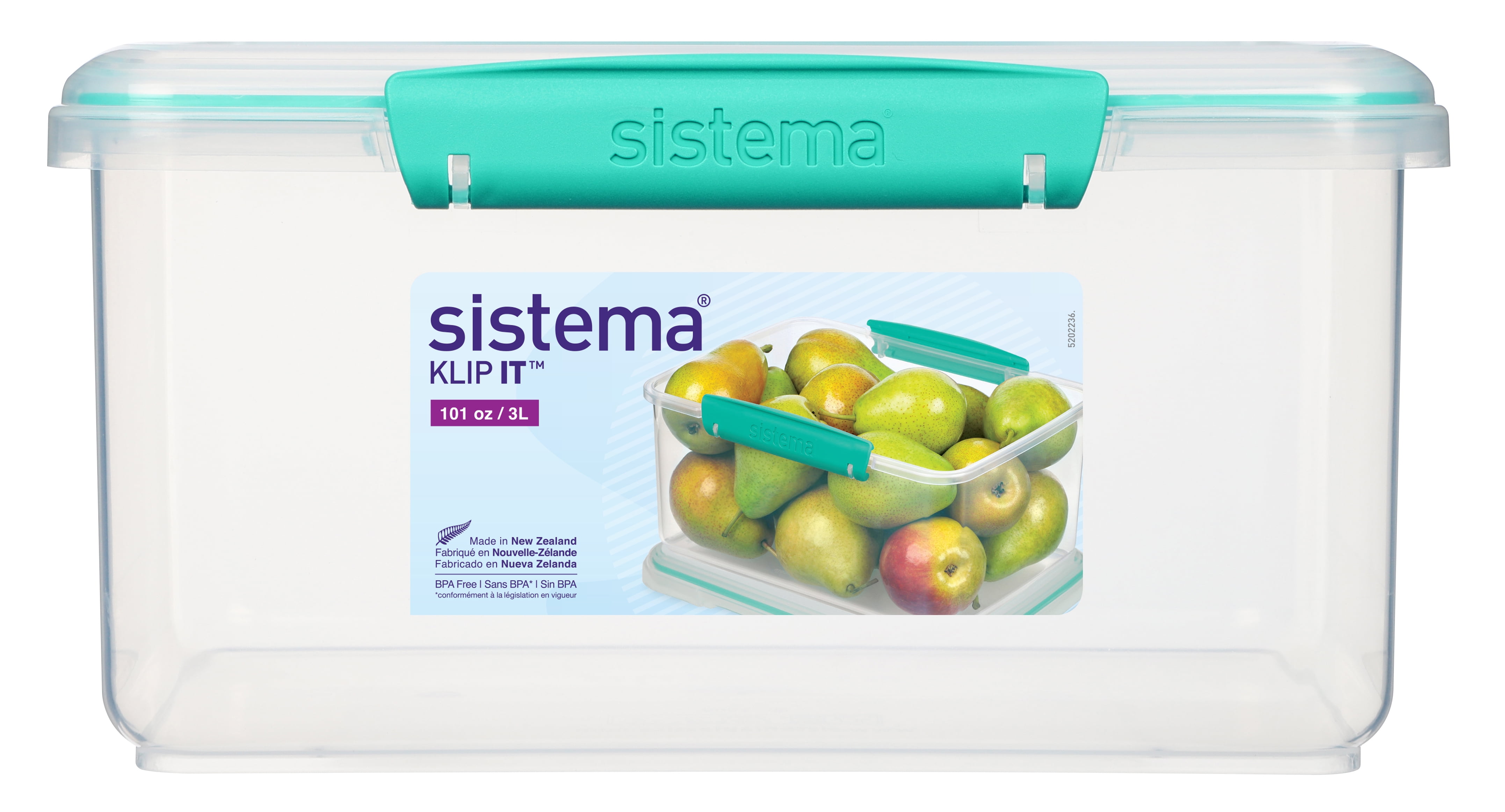 Sistema® Klip It™ Rectangular Containers, 3 pk - Fry's Food Stores