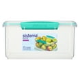 thumbnail image 2 of Sistema Klip-It Rectangle 3 L Plastic Food Storage Container, 2 of 5