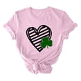 thumbnail image 3 of T-shirt de la Saint-Patrick pour Femmes, T-shirt Imprimé de la Saint-Patrick avec Col Rond et Manches Courtes, 3 of 3