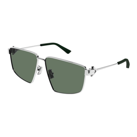 Bottega Veneta BV1223S 003 61mm Square Sunglasses Women's Silver