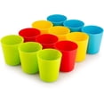 thumbnail image 2 of 12 Pack Kids Cups, Reusable Plastic Cups, 8 oz Unbreakable Drinking Cups, Dishwasher Safe, BPA-Free Cups for Kids & Toddlers, Bright Color, 2 of 7