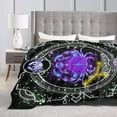 thumbnail image 5 of Flannel Cancer Throw Blankets Constellations Blanket Warm Horoscope Astrology Throw Blanket Zodiac Sign 80"X60", 5 of 6