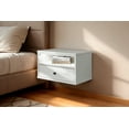 thumbnail image 3 of South Shore Sazena LED Floating Nightstand for Adult, in Pure White, 3 of 10