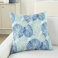 thumbnail image 4 of Nourison Pillows Curative 20" x 20" Blue Indoor/Outdoor Washable Throw Pillow, 4 of 6