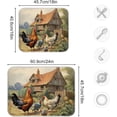 thumbnail image 3 of Farm House Dish Drying Mat, Absorbent Microfiber Pad Protector For Kitchen Counter Top Mat Dish Drainboard 18x24in Home Decor, 3 of 7