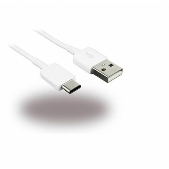 3 ft. USB Type-C to USB-A 2.0 Male Charger Cable, White