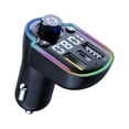 thumbnail image 2 of Cargador de vehículo con reproductor MP3 Bluetooth, receptor Bluetooth 5.0 para coche, carga rápida USB + carga rápida PD20W, compatible con Android e iOS, carga universal para vehículos de 12 V/24 V., 2 of 8