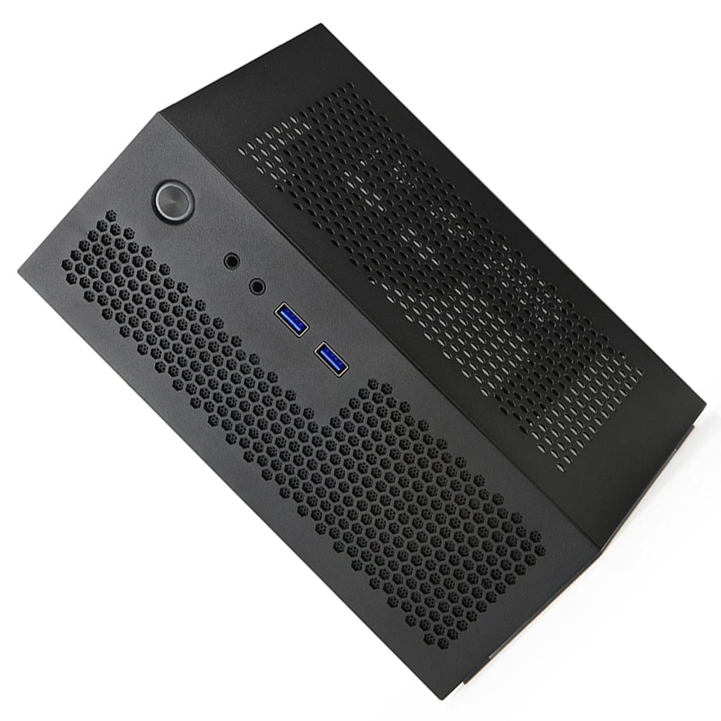 A09 Mini ITX Desktop HTPC Computer Case for ITX Motherboards Small 1U Gaming PC Case Chasis for Home and Office