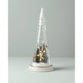 thumbnail image 4 of Lit Christmas Cone with North Pole Snowman Scene, 4 of 4