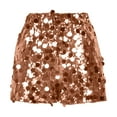 thumbnail image 4 of hotojiny Women's Sequin Shorts Trendy Sparkly Party Clubwear Summer Casual Elegant High Waisted Pull on Shorts, 4 of 6