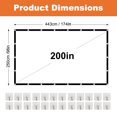thumbnail image 3 of 200 Inch Projection Screen GAINVANE 4K 16:9 HD Rear Projection Screen Foldable Projection Screen Double Sided Portable Outdoor Projection Screen For Movies, Home Theater, Courtyard Travel, 3 of 10