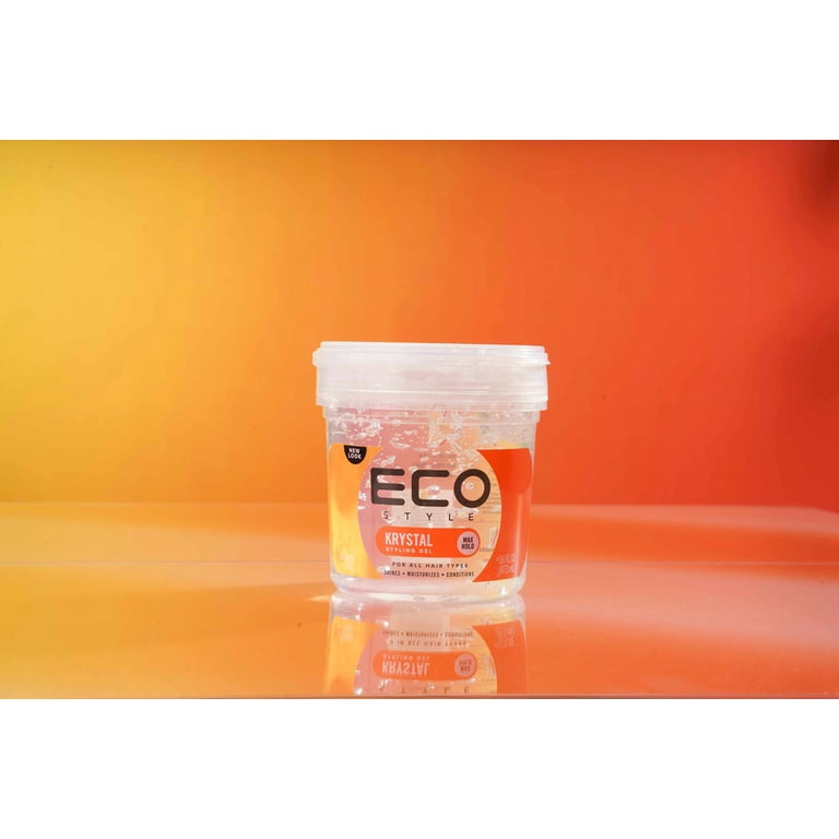 3 pack) ECO Style Maximum Hold Styling Gel Krystal, 16 oz