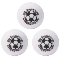 GSE Games & Sports Expert Regulation Size 35mm(1.38") Urethane Foosball. Table Replacement Balls, Office Tournament Table Soccer Balls for Soccer Game (White - 3 Pack)