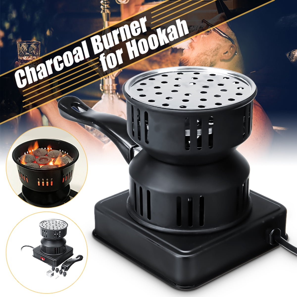 Shisha 1000W White Used for Water Pipe Hookah Coal Burner Electric