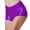 Purple, variant on Purcolt Women's Shiny Metallic Mini Booty Cheeky Shorts Rave Butt Lifting Bottoms Stretchy Slim Fit Dance Shorts for Party Club Costume