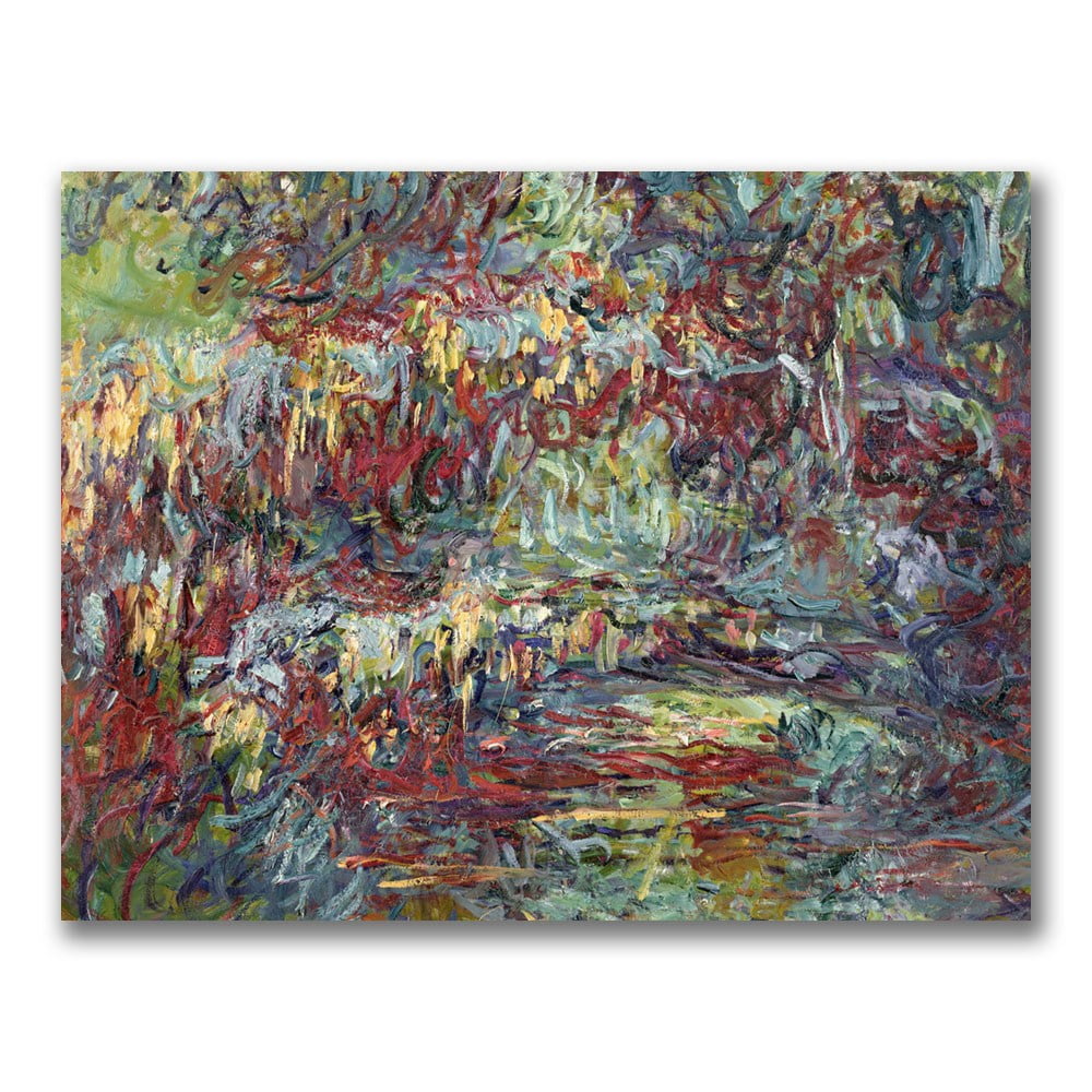 Trademark Fine Art "The Japanese Bridge Giverny" Canvas Wall Art by Claude Monet