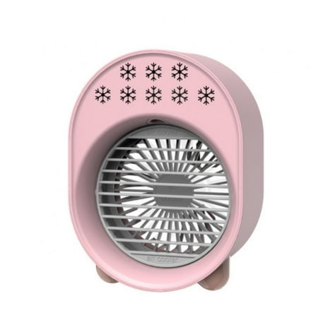 

Ame Small Personal USB Desk Fan Portable Desktop Table Cooling Fan Powered by USB Strong Wind Quiet Operation for Home Office Car Outdoor Travel (Pink)