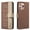 Brown, variant on Allytechgroup Wallet Case for iPhone 12 Pro Max, PU Leather Case with Credit Card Slot Magnetic Closure Floral Cutout Shockproof Protective Back Cover for iPhone 12 Pro Max, Black