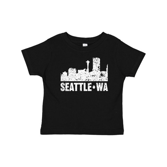 Inktastic Seattle Skyline Grunge Boys or Girls Baby T-Shirt