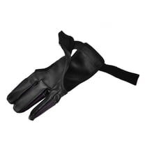 Archery Finger Glove,1pc 3-Finger Archery Glove Guard Protector for Recurve Straight Bow Shooting Accessory, Archery Protective Glove