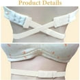 thumbnail image 4 of 3 Colors 6 Sets Womens Low Back Bra Converter 2 Sizes Adjustable Backless Bra Extender 2 Hooks/3 Hooks Converter, 4 of 6