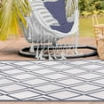 thumbnail image 6 of Superior Raisa Diamond Indoor/ Outdoor Area Rug, 6' x 9', Ivory, 6 of 10