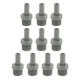 thumbnail image 1 of Conector de tubo de plástico con rosca macho de 0.4" 1/2" recto en color gris, 10 piezas, 1 of 1