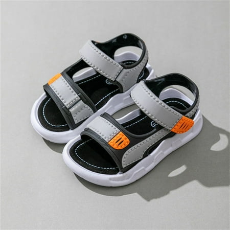 

Boy Sandal Slip Prevention Soft Beach Opened Toe Hook Loop Children Flat Sandal for Kids