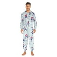 thumbnail image 3 of FORMRS Onesies Pajama for Adults Unisex Hoodie Winter Jumpsuit One Piece Sleepwear, Sizes S-2XL, Blue Ice Hockey, 3 of 7