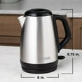 thumbnail image 2 of Open Box BLACK+DECKER 1.7 Liter Electric Cordless Kettle, Stainless Steel, 2 of 8