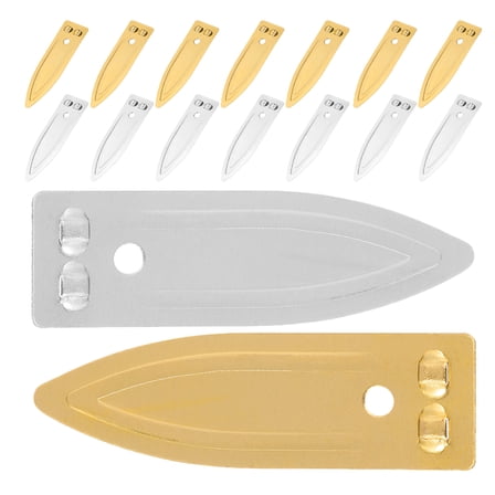 OUNONA 20 Pcs Insulator Battery Copper Zinc Electrode Strip 4.00X1.30X0.10CM