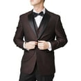 thumbnail image 2 of Adam Baker Men's Lot: 65609 3-Piece Slim Fit Tuxedo Set - Burgundy - 46L, 2 of 5
