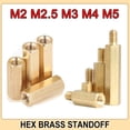 thumbnail image 2 of M2 M2.5 M3 M4 M5 Hexagonal Copper Standoff for PCB Circuit Boards and Computer Motherboards Threaded Support Pillars Screw Bolt, 2 of 5
