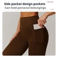 thumbnail image 4 of Leggings de cintura alta con bolsillos for mujer, pantalones de Yoga elásticos suaves, Leggings de entrenamiento informales a prueba de sentadillas, 4 of 7