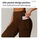 thumbnail image 4 of Leggings de cintura alta con bolsillos for mujer, pantalones de Yoga elásticos suaves, Leggings de entrenamiento informales a prueba de sentadillas, 4 of 7