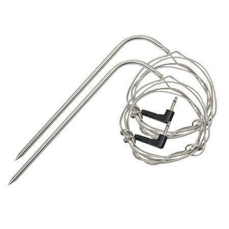 

2pcs Stainless Steel Meat Probe Long Wire For Grilling Temperature Measuring