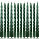 thumbnail image 1 of Vela Peytanger de 25 cm Verde Espiral Cono - Paquete de 12, 1 of 7