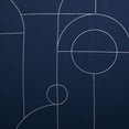 thumbnail image 4 of Deconovo Traditional Navy Blue Circle and Line Silver Room Darkening Curtains, 52 x 72 In (2 Panels), 4 of 8